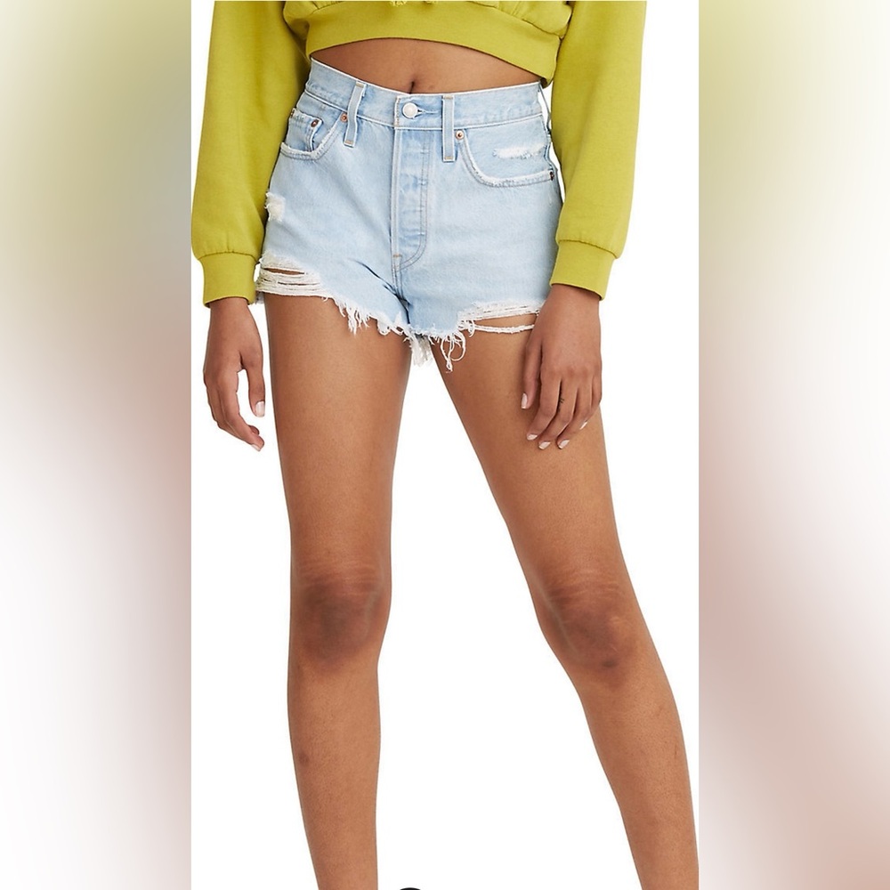 Levi's 501 Ojai Top Jean Shorts - Picture 2 of 7